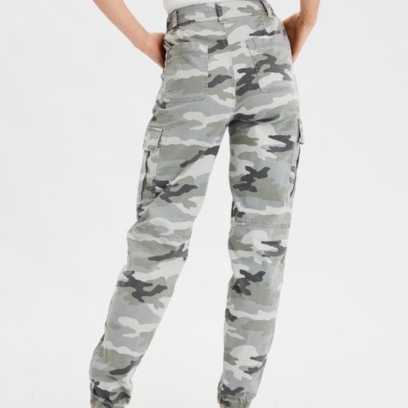 grey camo cargo joggers